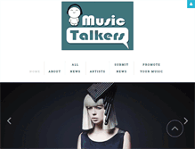 Tablet Screenshot of musictalkers.com
